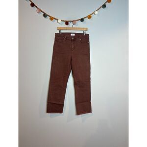 Loft rust colored Straight leg jeans